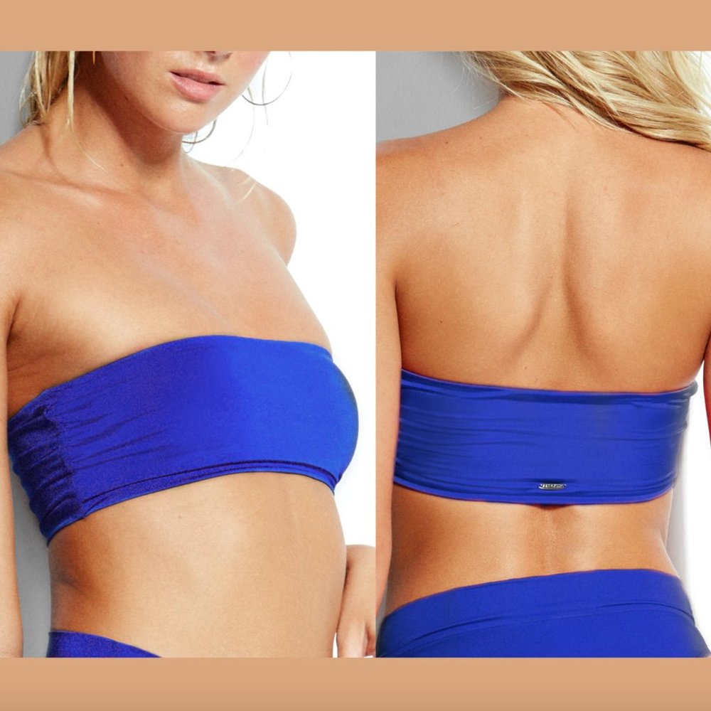 NWD Seafolly Flashback Tatum Blue Bikini Top